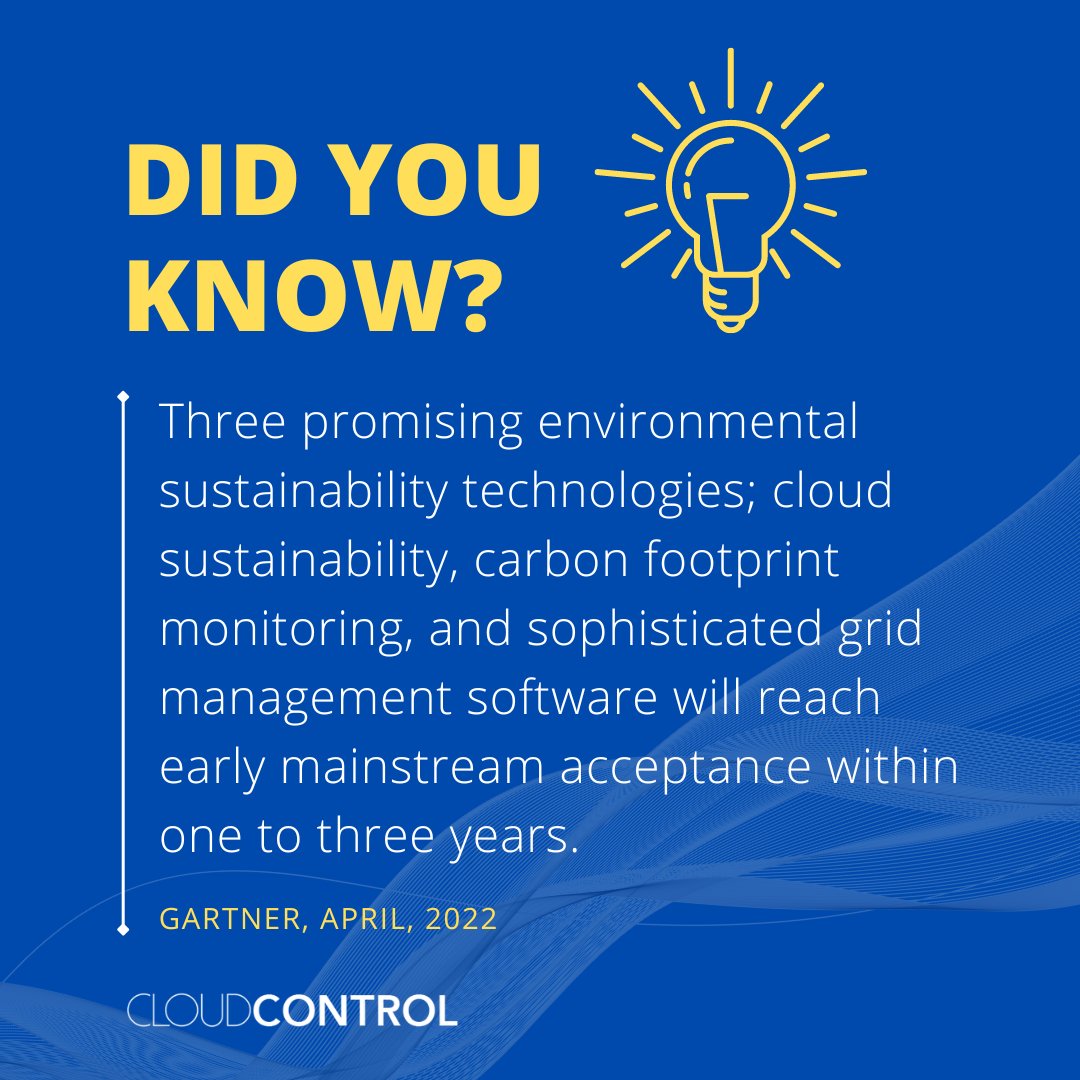 lowtouch_ai's tweet photo. According to Gartner, #cloudsustainability, carbon footprint monitoring, and sophisticated grid management #software will have a significant impact on #environmental sustainability.
To get more info contact us at: info@ecloudcontrol.com
Visit: https://t.co/mTxvqIAKcT https://t.co/TCt4xECHpT