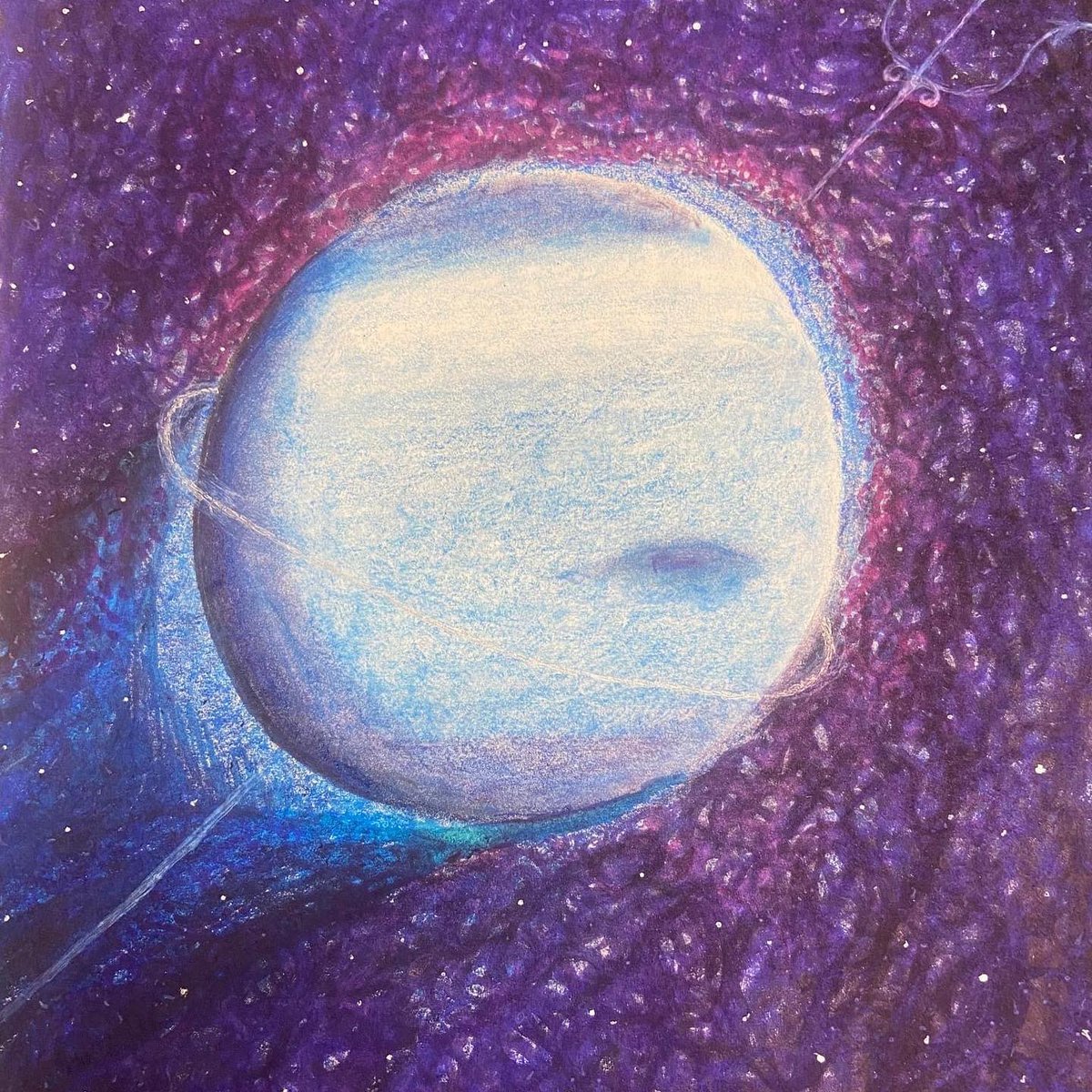 ESCofNJ's tweet photo. Students at NuView Academy in Mrs. Madon’s classroom have been working on a solar system project! Check out photos of a foil Saturn as well as a drawing of Neptune. Students were allowed to select their own method of representing the planet of their choice. #ESCNJ #NuViewNJ https://t.co/4L9XtVhjZe