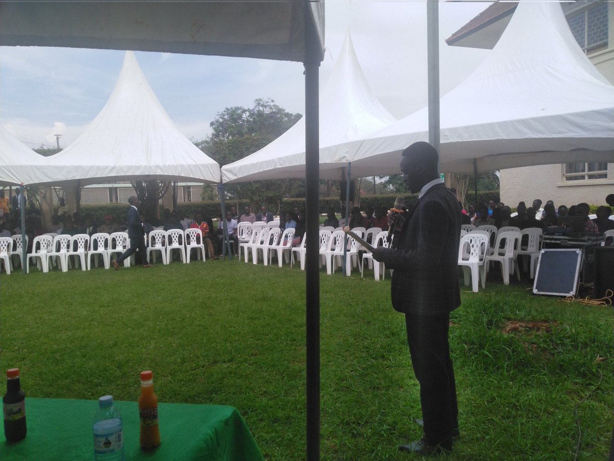 MakCAES's tweet photo. Happening Now: @MakCAES First Year students' orientation at the School of Agricultural Sciences grounds. @MakerereNews https://t.co/yVUD0YYAeu