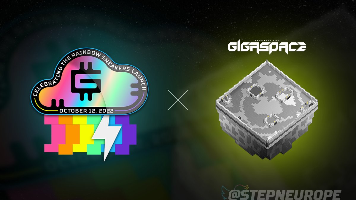 Celebrating 🥳 the Rainbow 🌈 launch, we are giving away 55 #Rainbow FUN #NFT Badges & 3 SPACELANDs in the @Gigaspace2140 🛸 Prizes ⤵️ 🌈 55 fun #NFT Badges 🗺️ 3 SPACELANDS (1x1) #WEB3 #NFT #metaverse #spaceland #STEPN #GMT #STEPNchamps #STEPNCITY [1/5] Rules ⤵️