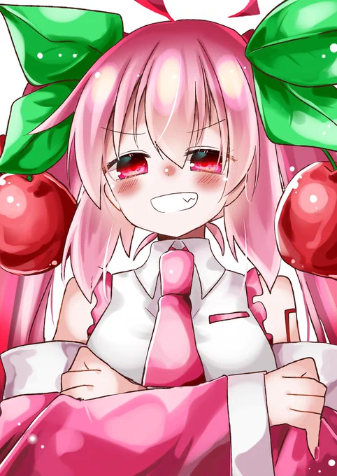 #あなたのぴんく色の作品を見せてください桜ミクさんと、アーニャと、穏ゆかりさん! 