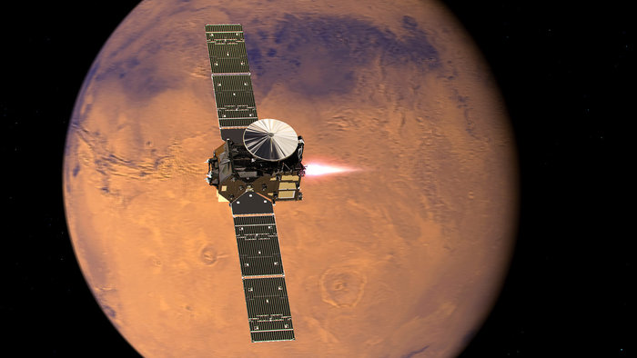 European Space History (@esa_history) on Twitter photo #OTD 19 October 2016, #ESA's #ExoMars2016 <a href="/ESA_TGO/">ExoMars orbiter</a> entered #Mars orbit, only the 2nd time that ESA has placed a spacecraft into orbit around the Red Planet 🔴 🛰️ <a href="/esascience/">ESA Science</a> 👉 esa.int/Science_Explor… #OTD 19 October 2016, #ESA's #ExoMars2016 <a href="/ESA_TGO/">ExoMars orbiter</a> entered #Mars orbit, only the 2nd time that ESA has placed a spacecraft into orbit around the Red Planet 🔴 🛰️ <a href="/esascience/">ESA Science</a> 👉 esa.int/Science_Explor…