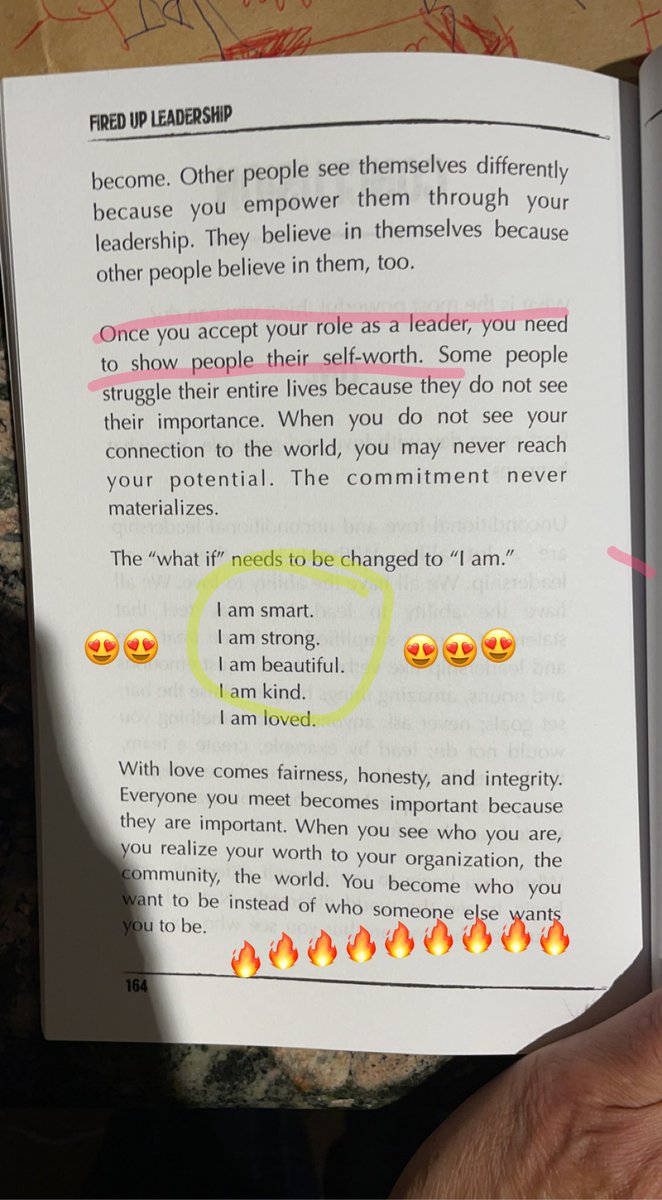 DrFrankRud's tweet photo. Random page opening p. 164
You are always worth it! #BeEpic #FiredUpLeadership #FiredUpTeachership #Codebreaker #GEN2101 #EDUC1515 https://t.co/ov2I4CVTmc