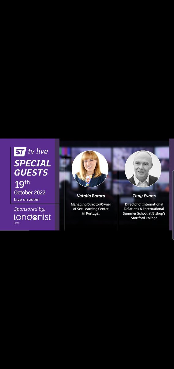 SeeLearningCent's tweet image. Live today #studytravel Magazine #sttv