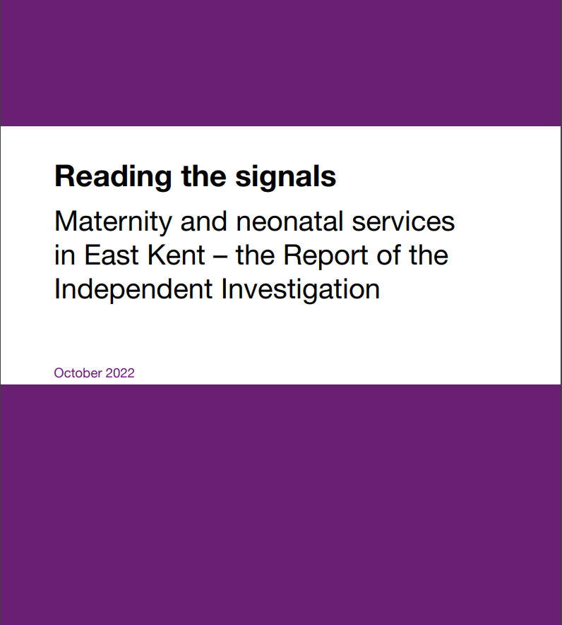 📣'NHS regulation alone is unable to curtail the denial, deflection and concealment that all too often become subsequently clear' INQUEST welcomes this new report on maternity services in East Kent. Positive to see more support for #HillsboroughLaw. bit.ly/3eFGd9E