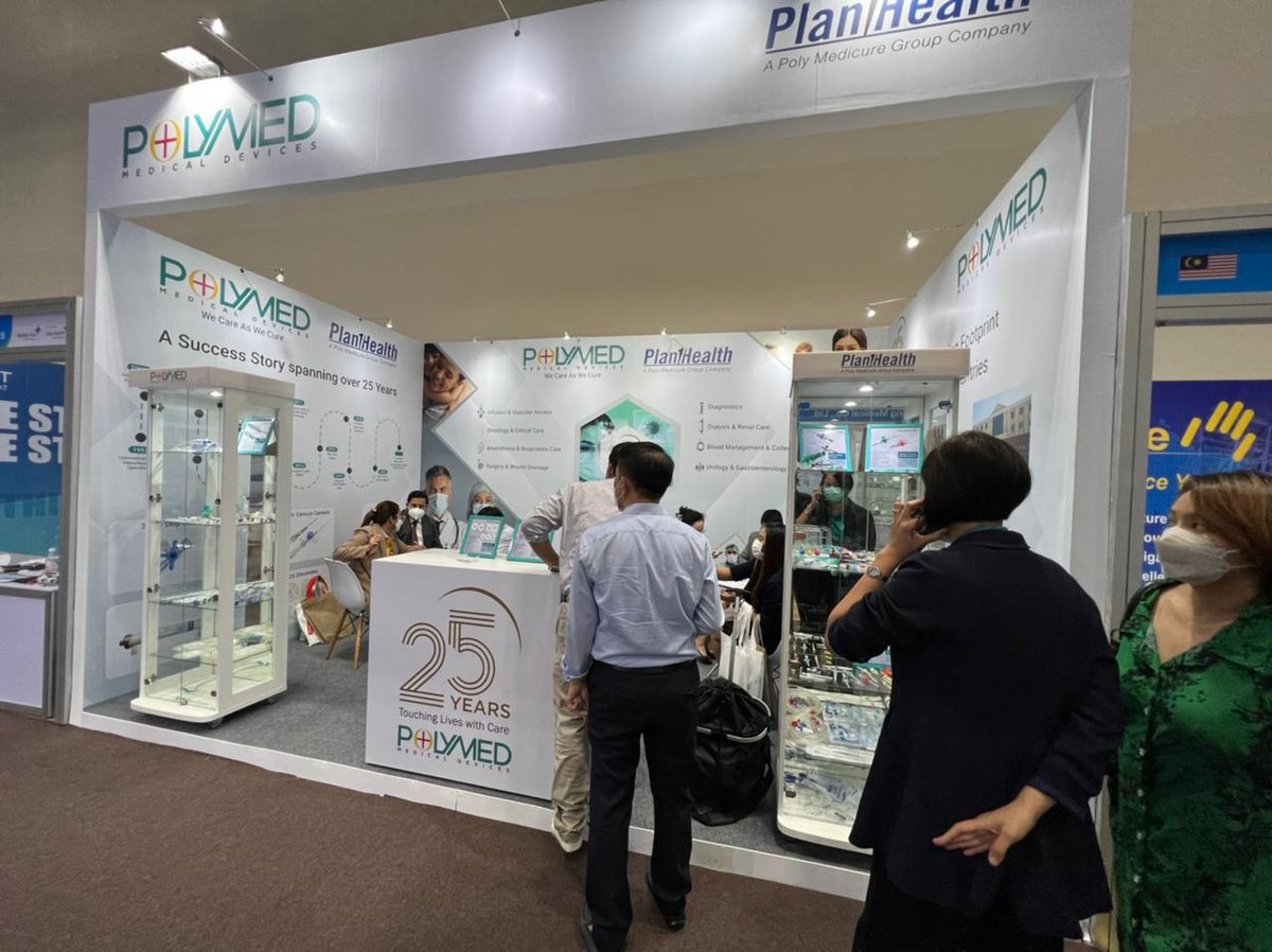 Polymedicure's tweet photo. Here are the glimpses from our participation at Medlab Asia 2022, Thailand. Please visit our booth to check out our products in the field of Vascular Access, Renal Care, Transfusion & Diagnostics.
#MedlabAsia #Plan1Health #Polymed #Medtech #MedicalDevices https://t.co/oD23N9PP3x