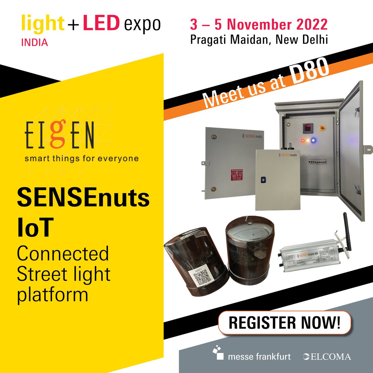 Meet <a href="/SENSEnutsIoT/">SENSEnuts IoT Platform, Smart Infra,Sustainability</a>  at Booth no. D80 Register now! bit.ly/3P26DPG Explore Connected Lighting &amp; Smart Controls, Energy Monitoring &amp; Smart Water applications