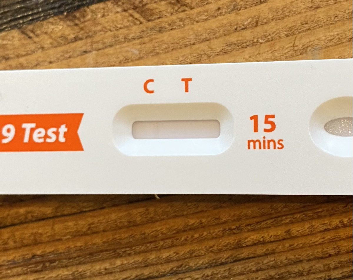 DaniaPal's tweet image. So…if a COVID test kit is coming up with an extremely light control line, would this mean any positive line would be lighter than usual? Would this test be considered completely in reliable?