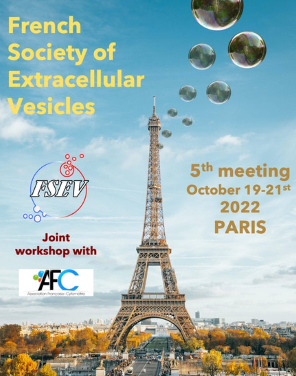 andregorgens's tweet photo. Looking forward to present #ExtracellularVesicle #FlowCytometry data at the @French_Soc_EVs #FSEV2022 meeting today! #EVFCM https://t.co/MfHMKzp5js