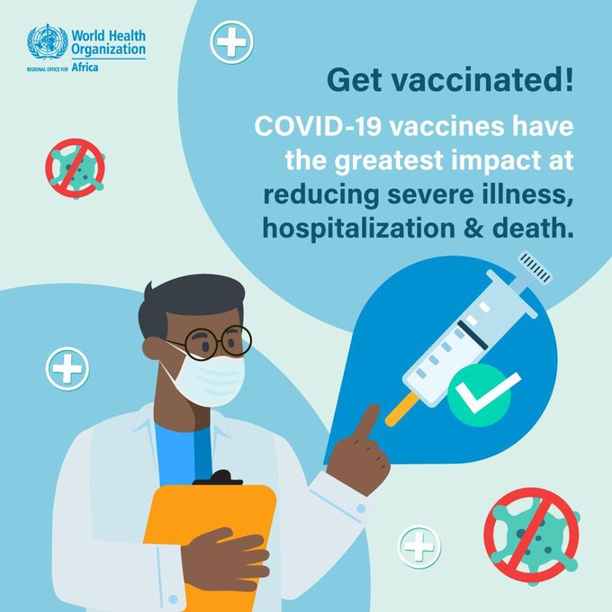 #COVID19 vaccines have the greatest impact at reducing severe illness, hospitalization and death. #GetVaccinated