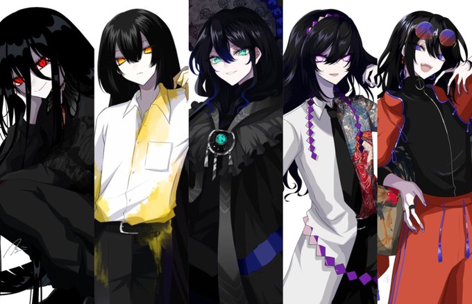 黒髪キャラのtwitterイラスト検索結果