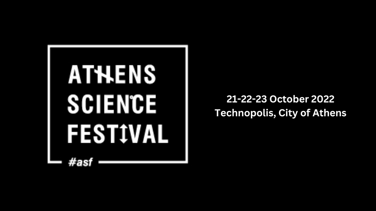 📣#EuroCCGreece at the #AthensScienceFestival  ⚛️

Visit our booth on 21-23.10 & learn how #EUROCC, #EOSC and #NI4OS projects enable Computational Science in the #OpenScience Era.

Read more & visit ➡️ bit.ly/3S8WxNz 

#ASF2022 #WorldsofTomorrow #HPC