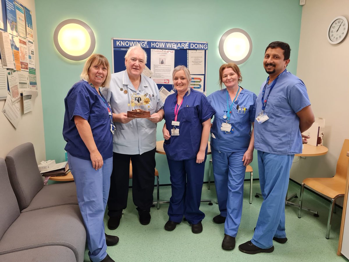 “What’s kept me going is my love of nursing. It’s heart-lifting to be somebody who is contributing to people’s lives.” Bank nurse, Howard Kelsall, recently celebrated the 50th anniversary of his first day in healthcare with colleagues at St Luke's Hospital, Market Harborough.