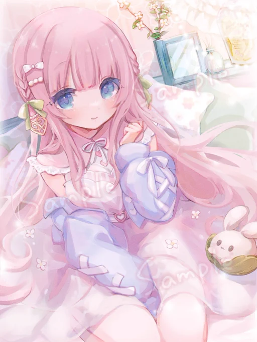 #あなたのぴんく色の作品を見せてくださいいっぱい描いてた 