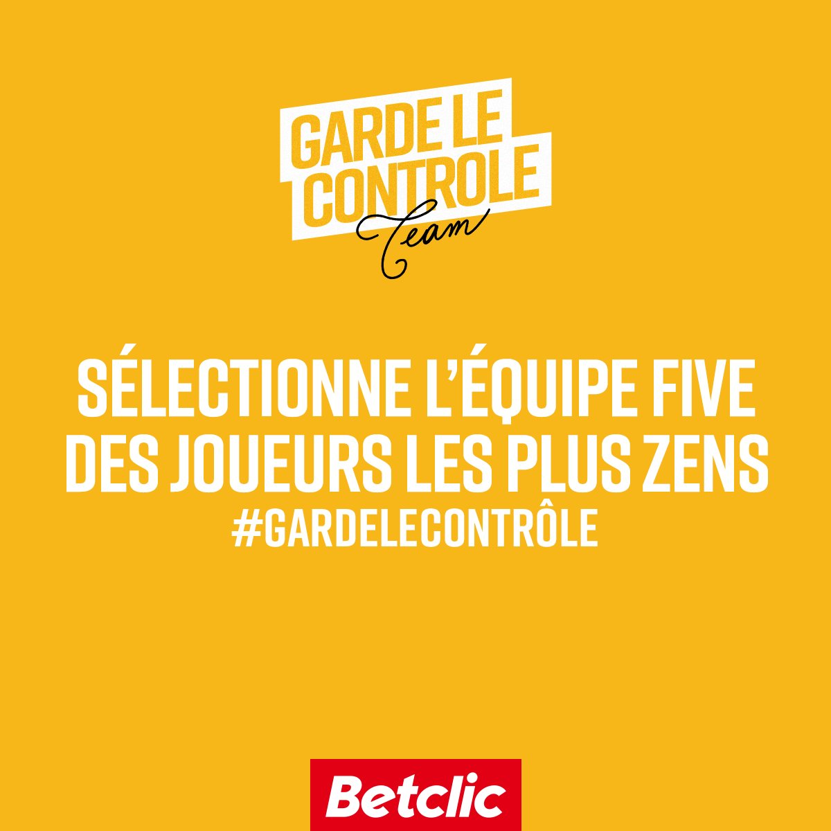 Betclic's tweet photo. Des cracks, des légendes (parfois) oubliées, et une équipe qui sera très solide à l'arrivée 😍
Sélectionne les joueurs qui feront partie de l'équipe FIVE #GardeLeControle !
PS : Aucun de ces joueurs n'a jamais pris de cartons rouges (ni même de jaunes pour Lineker 🤯) https://t.co/jRcS5tYohy