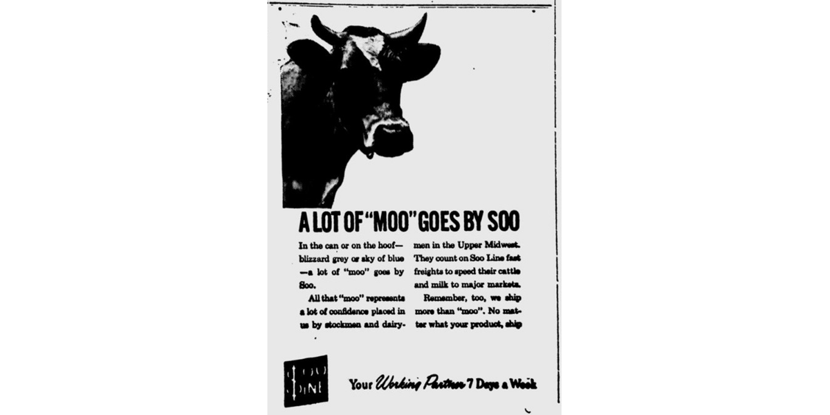 DigMichNews's tweet photo. "In the can or on the hoof - blizzard grey or sky of blue - a lot of Moo goes by Soo." The #slampoets at #SooLine Railroad dropping the heat once again! For more bangers, look to The Bessemer Herald! https://t.co/100Iw1me62 https://t.co/ACurj6kIya