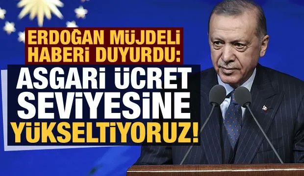 Başkan Erdoğan son dakika müjdeyi verdi: Asgari ücret seviyesine yükseltiyoruz! bit.ly/3yRN72c