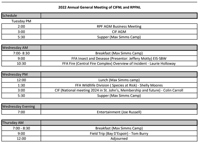 rpfnl's tweet photo. Register for the CIFNL &amp; RPFNL AGMs and conference coming up at Max Simms next week, October 25-27: https://t.co/2dub5ZfNBm! Check out the agenda below.

Can't wait to see you there! https://t.co/eEgM4Rwz8D