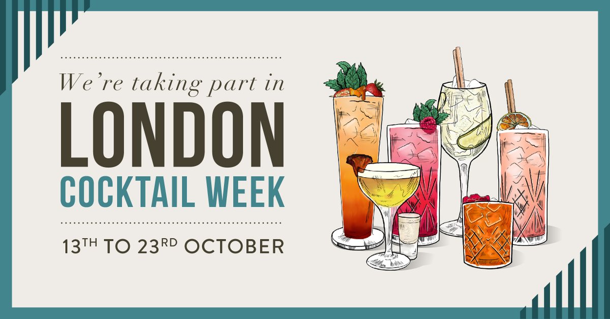 We’re taking part in London Cocktail Week! Join us till the 23rd of October to enjoy our signature cocktails, exclusively available for London Cocktail Week when you show your wristband! 🍹

We’ll see you there! 👋 #londoncocktailweek