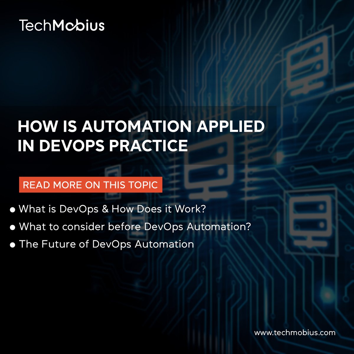 Read our latest blog on How is automation applied in DevOps Practice 
Click to read now :
techmobius.com/blogs/how-is-a…

#automation #devops #futureautomation #devopstools #productivityimprovement #digitaltransformation