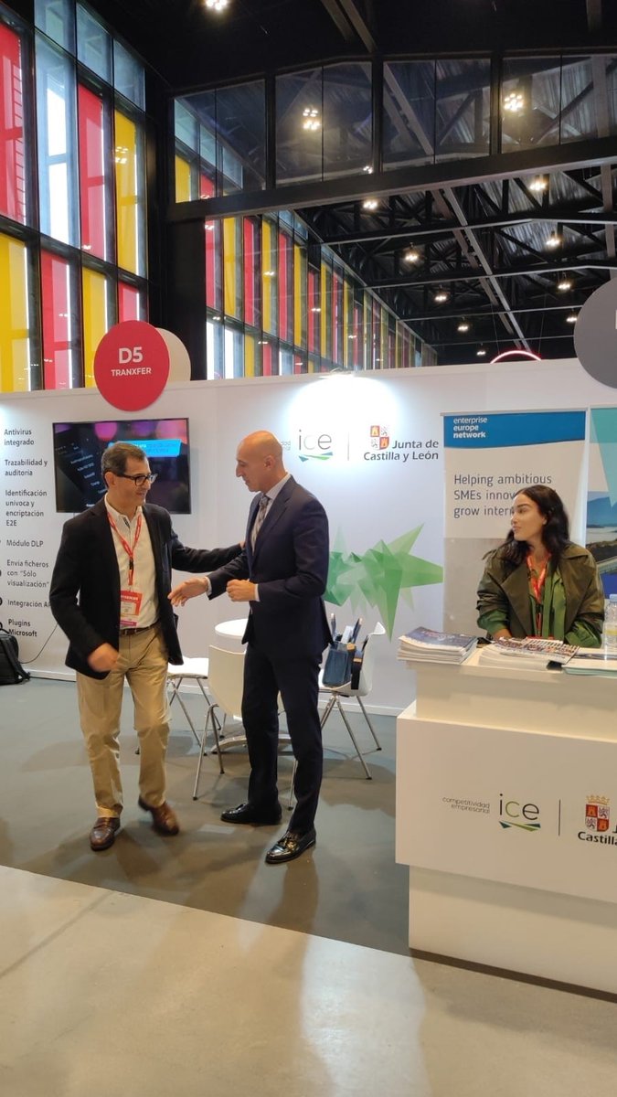 empresasjcyl's tweet photo. #Innovaciónyemprendimientojcyl
📣¡Ven a conocer nuestras ayudas para #ciberseguridad!
Feria #16ENISE #LEÓN
🗓️19 y 20 de octubre
Stand D6 #ICE
Organiza @INCIBE
@CyberEurope #NextGenerationE #digitalización
Más info: https://t.co/1tEKOsM8eE https://t.co/JFRLPxeidC