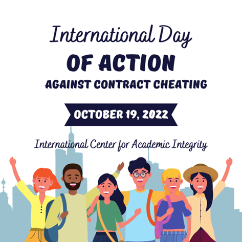 TweetCAI's tweet photo. THIS IS IT! Hope you’re taking time today to mark the International Day of Action Against Contract Cheating (IDoA). We’ll be posting videos of our events on the ICAI YouTube channel here https://t.co/dSQj1frvK8 
#IDoA2022 #myownwork #excelwithintegrity https://t.co/yiH5uWWTFv