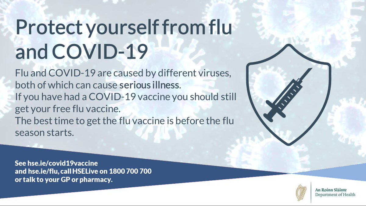 This winter, both the flu and COVID-19 viruses are expected to circulate. It is very important that all those who are invited get both their free flu vaccine and COVID-19 booster vaccines. Different viruses cause flu and COVID-19, but both can cause serious illness. #LayerUp