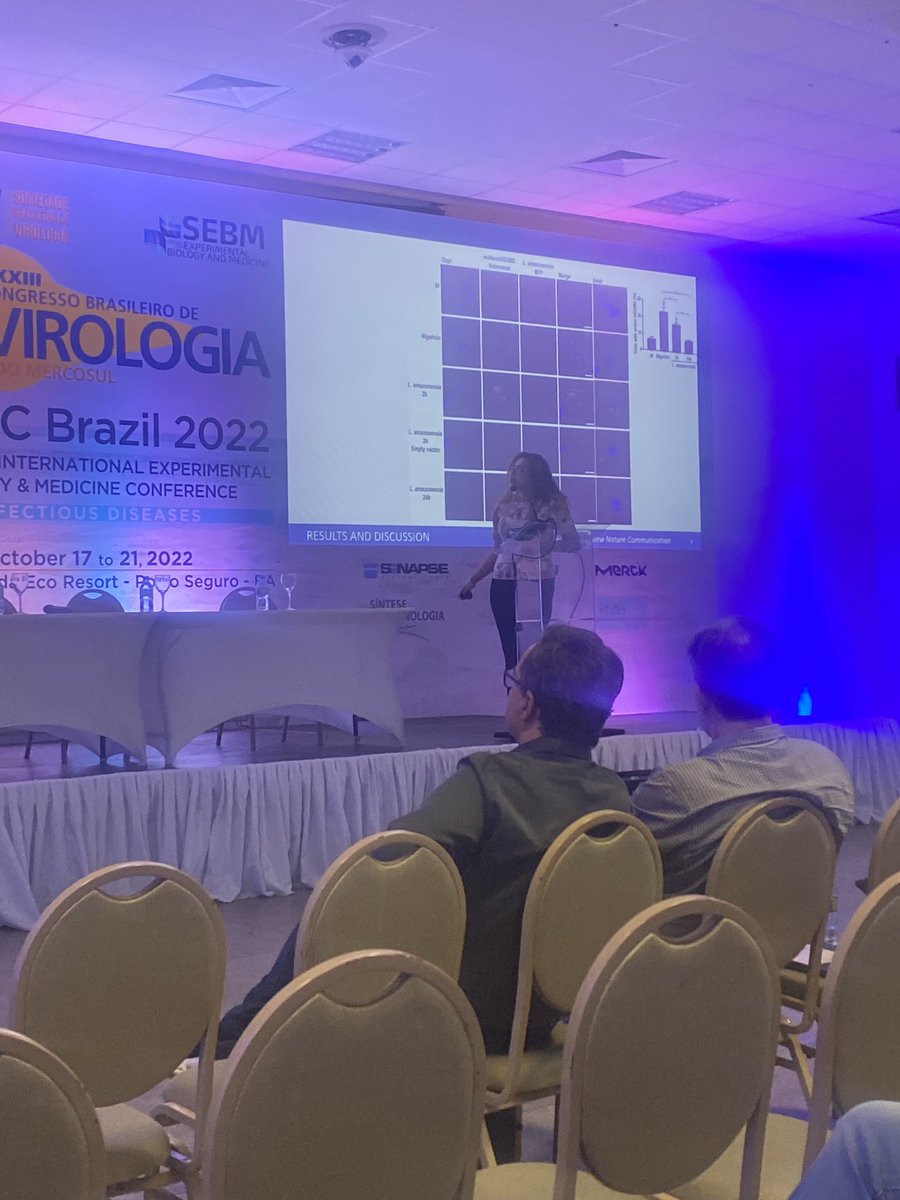 SocExpBioMed's tweet photo. The 1st round table yesterday focused on the #pathogenisis of infectious diseases! Marcelo Brocchi of @unicampoficial, @zambonilab and Edecio Neto from @FMUSPoficial gave talks and Keyle Guedes presented very interesting findings on #NLRP3 activation and #infection resistance https://t.co/2HkEHVp4Hf