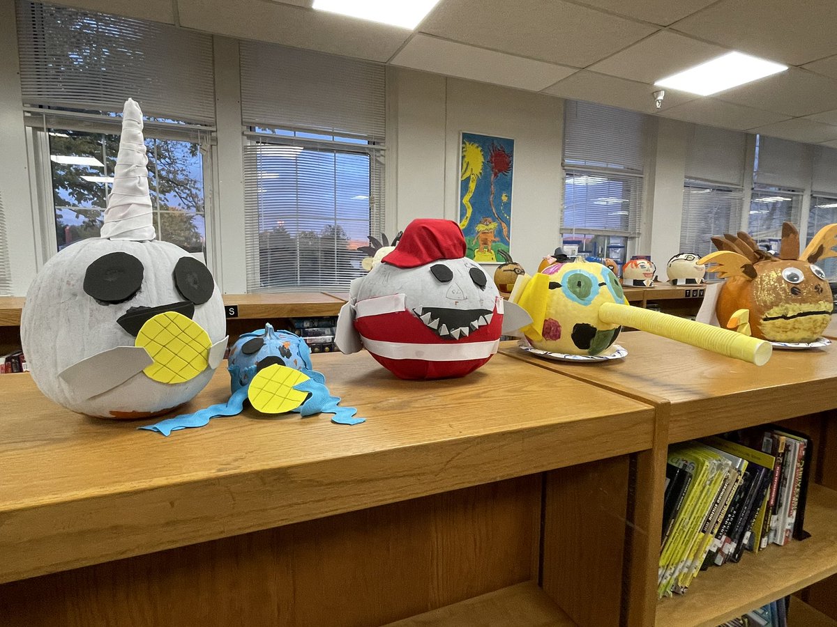 PESPandas's tweet photo. @J_RidenourFCPS 
Can you guess which books are represented? https://t.co/dtSk72gpQa