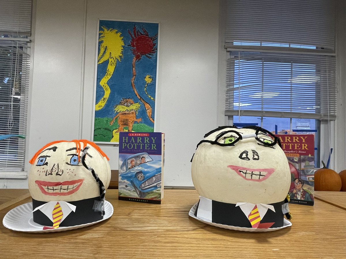 PESPandas's tweet photo. @J_RidenourFCPS 
More Parkway Book Character Pumpkins. https://t.co/CGuk70zJ1R