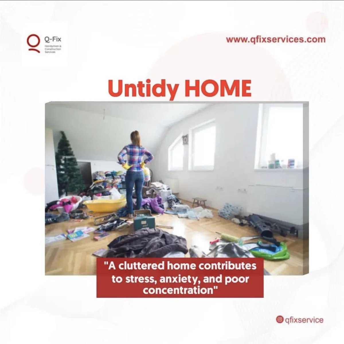 Q_fixhandyman's tweet photo. What happens if you don't clean your Home?
1. Your family could develop some serious allergies and breathing issues.
2. Explosion of dust mites can cause symptoms such as nasal congestion, cough, watery eyes, a runny nose, and sneezing. https://t.co/BkAAAgzNQy