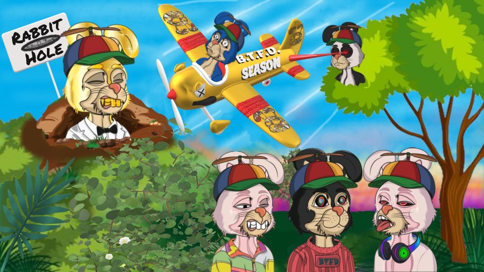 Why is a rabbit bored to fucking death? If you are afraid of death or you are bored, come to the rabbit hole now! #BTFD #BTFDRabbits #BoredToFuckingDeath #NFTCommunity  #LetsGrow 
discord.com/invite/7kyJ73S…