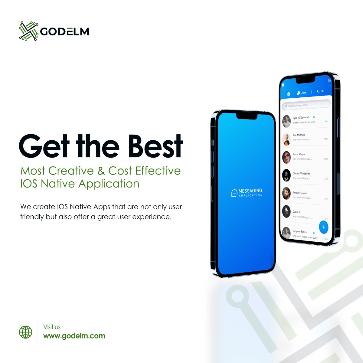 GodelmInc's tweet photo. We create iOS Native Apps that are not only user-friendly but also offer a great user experience.

visit: https://t.co/usjZCWmpVt

#ios #iosnativeapp #applications #app #businessapps #appdevelopment #IosMobile #mobileapp #technology #tech #ui #ux #creative #Godelm https://t.co/nMMxPaHOOF