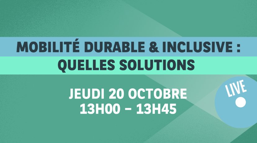 BNPParibas's tweet photo. Quelles solutions pour rendre la #mobilité durable accessible au plus grand nombre ?

🎙️Rdv demain à 13h00 sur LinkedIn avec les porte-parole @BNPP_PF et des experts du secteur. 

👉 Inscrivez-vous : https://t.co/2g1csZTwv0

#Partners4Mobility #RevolutionIsOn https://t.co/gfJj9O5Yjf
