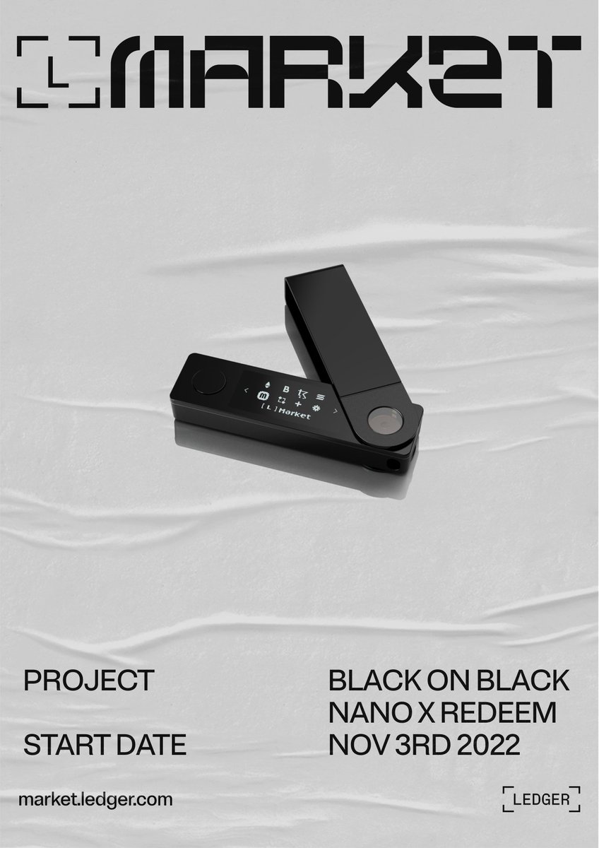 So given that I already have 3 ledgers, I don't need another 5.

Get me to 10k followers and I'll give away a limited edition black on black nano claim NFT. It will ship direct from <a href="/Ledger/">Ledger</a> (never accept a hardware wallet from a 3rd party)

Follow/Retweet &amp; all that jazz.