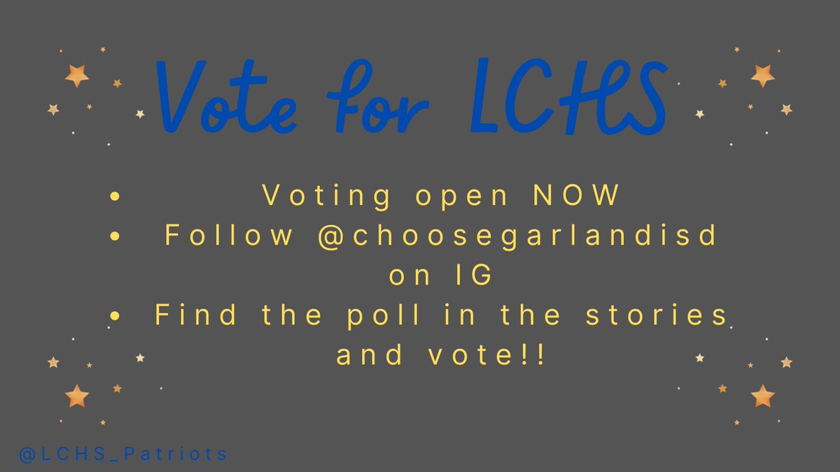 Voting is still open! Help us take the lead back before the poll closes in a few hours! #WeAreLC