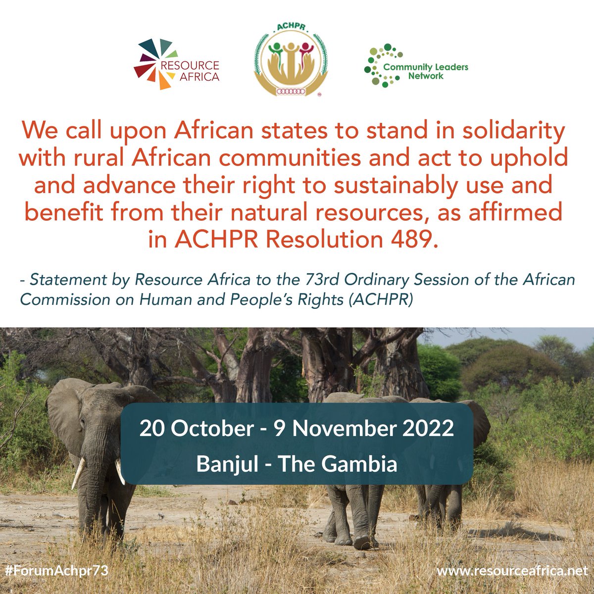In our statement with @LeadersSouthern at the 73rd Ordinary Session of the @achpr_cadhp, we reflect on Resolution 489 of the AHCPR and the Kigali Call to Action from @APA_Congress to make this request of African states: bit.ly/3eLV16E