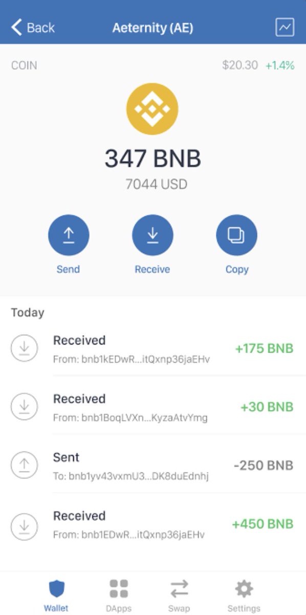_Cryptolova's tweet photo. @Cointelegraph Hey guys, I have a bunch of BNBs in my trust wallet which I’m unable to sell at the moment cause I don’t have any access to an exchange here in Moscow. I’m willing to sell the whole wallet for a couple USDTs, so if you’re interested DM. https://t.co/6wgpIFO0uW