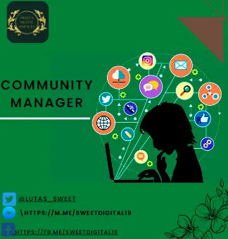 lutas_sweet's tweet photo. A Community Manager  has the necessary knowledge and skills required for companies to position themselves in what is today the main communication channel: social networks .
Facebook: https://t.co/CQAogvKy4b 
#socialmediatips #SocialMediaTipsandTricks #socialmediatipsmh https://t.co/DYxhLzBwWb