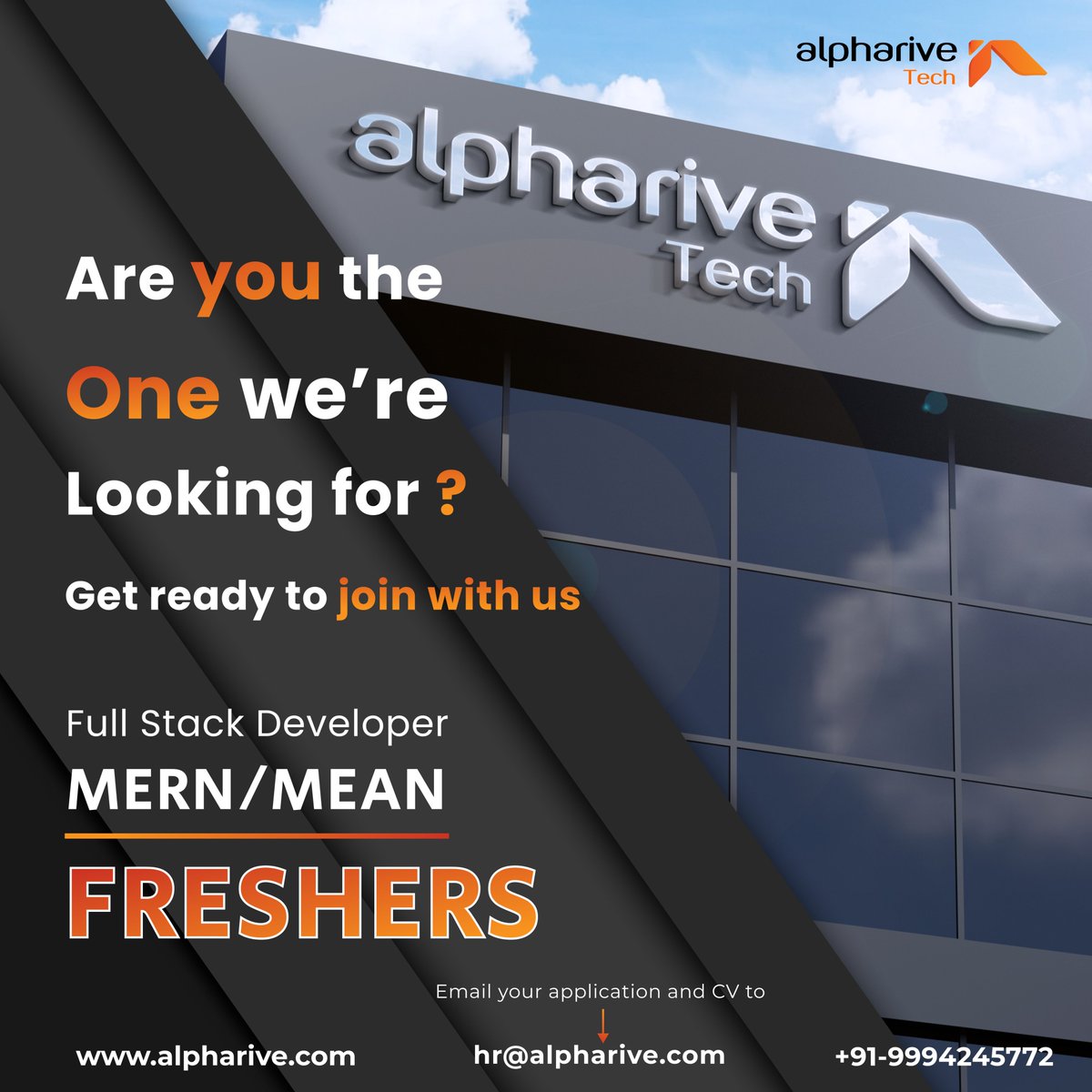 alpharivetec's tweet photo. Are you a Fresher or with some internship experience or else Completed a course in the full stack (MERN/MEAN), if yes, then this is for you.
One thing to say "Make hay While the sun shines".
#hiring2022 #jobseekers #itjobseekers #fullstackdeveloper #merndeveloper #meandeveloper https://t.co/FzhSgxYF4d