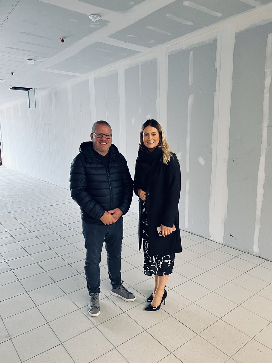 PamelaMinford's tweet photo. Great to have Cllr @paul_councillor drop in for a visit. Nice of him to take the time out of his busy schedule to allow me to show him around the redevelopment works @cmallantrim. Brilliant support from @ANBorough. https://t.co/D8xkBHDvej