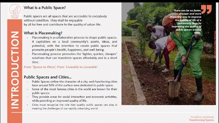 kilimanispeaks's tweet photo. Did you know that public spaces should be free to the general public? #UrbanThinkers through the Urban Thinkers Campus are sensitizing the masses on the importance of providing open spaces on cities as part of the #placemaking initiative.
@Arch_KE
@urbancampaign https://t.co/Obze7U7S6n