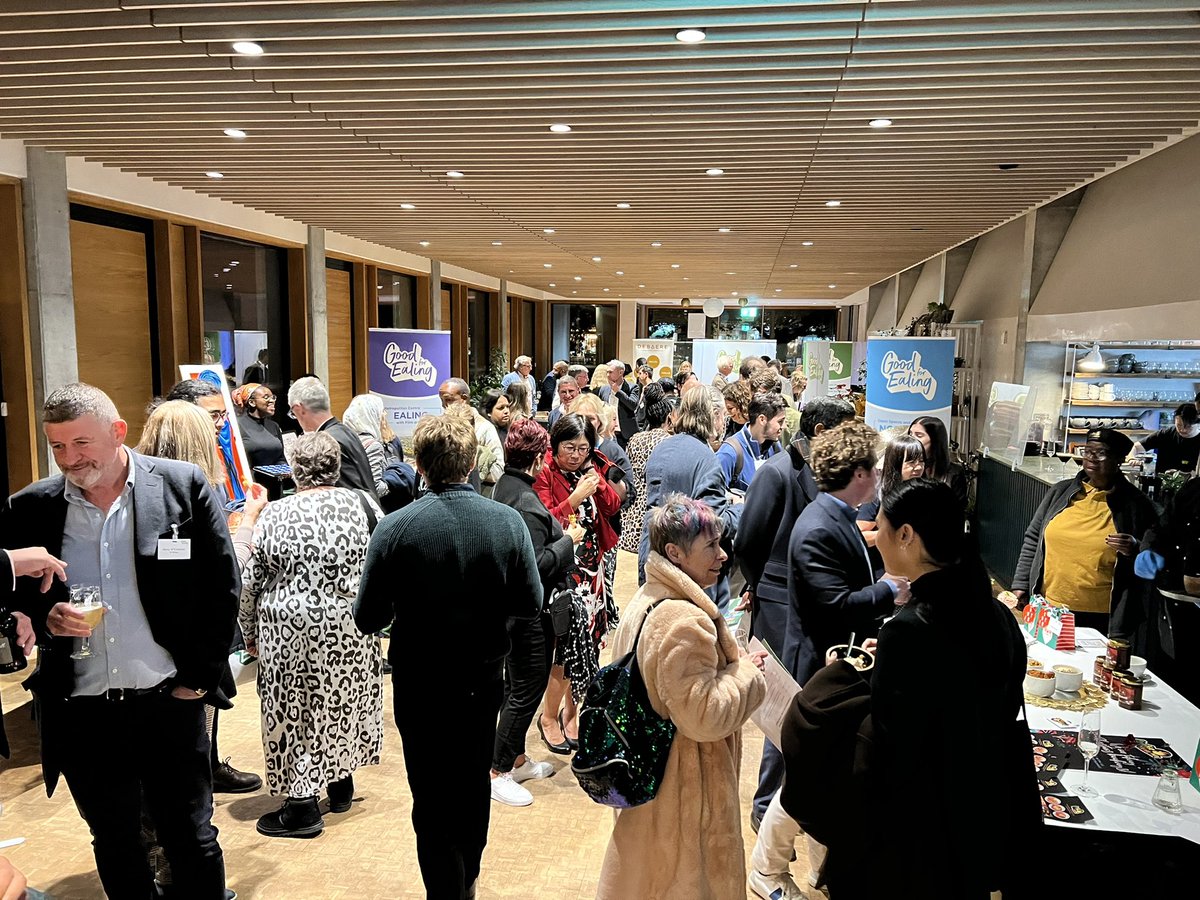 JJM_Ealing's tweet photo. A great evening @Pitzhanger for launch of @EalingCouncil #GoodforEaling inward investment brand with great representation for #HighStreetTaskForce.
Good to see importance of support for #business across our borough recognised to ensure #goodjobs #decentlivingincomes https://t.co/Fxk4kn8Vlm