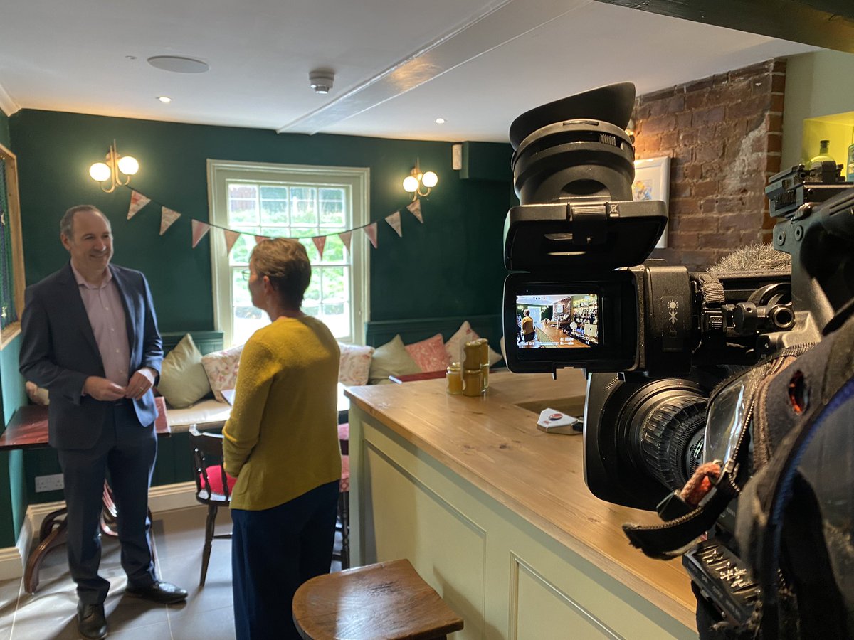 It was great to welcome Will Glennon from @bbcpointswest to The Silks this morning. Having followed the campaign to ‘Save The Silks’ they were keen to see how our refurbishment and opening had gone. The segment should be broadcast as part of BBC Points West later this week 🎥 📺