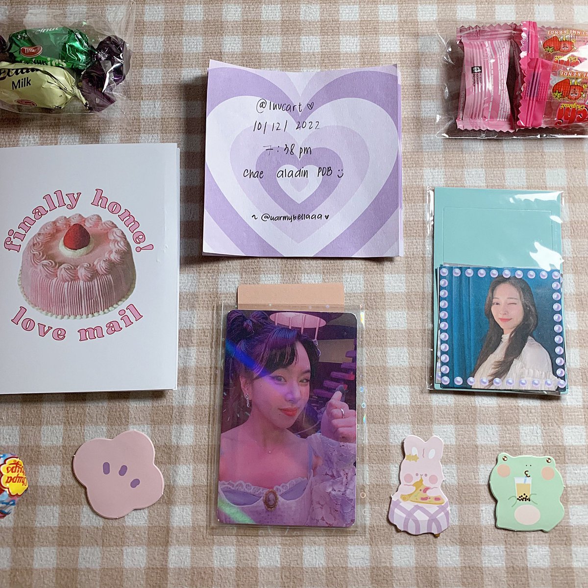 1uvcart's tweet photo. 🛒 chae aladin pob haver na so real 🥹🫶🏻 thank u sm @uarmybellaaa for letting me adopt this super pretty pc !! i also luv ur vv secured and aesthetic packaging &amp; freebies hihi till our next transaction~ #bellaprooftwt https://t.co/srsaAfR7ZN