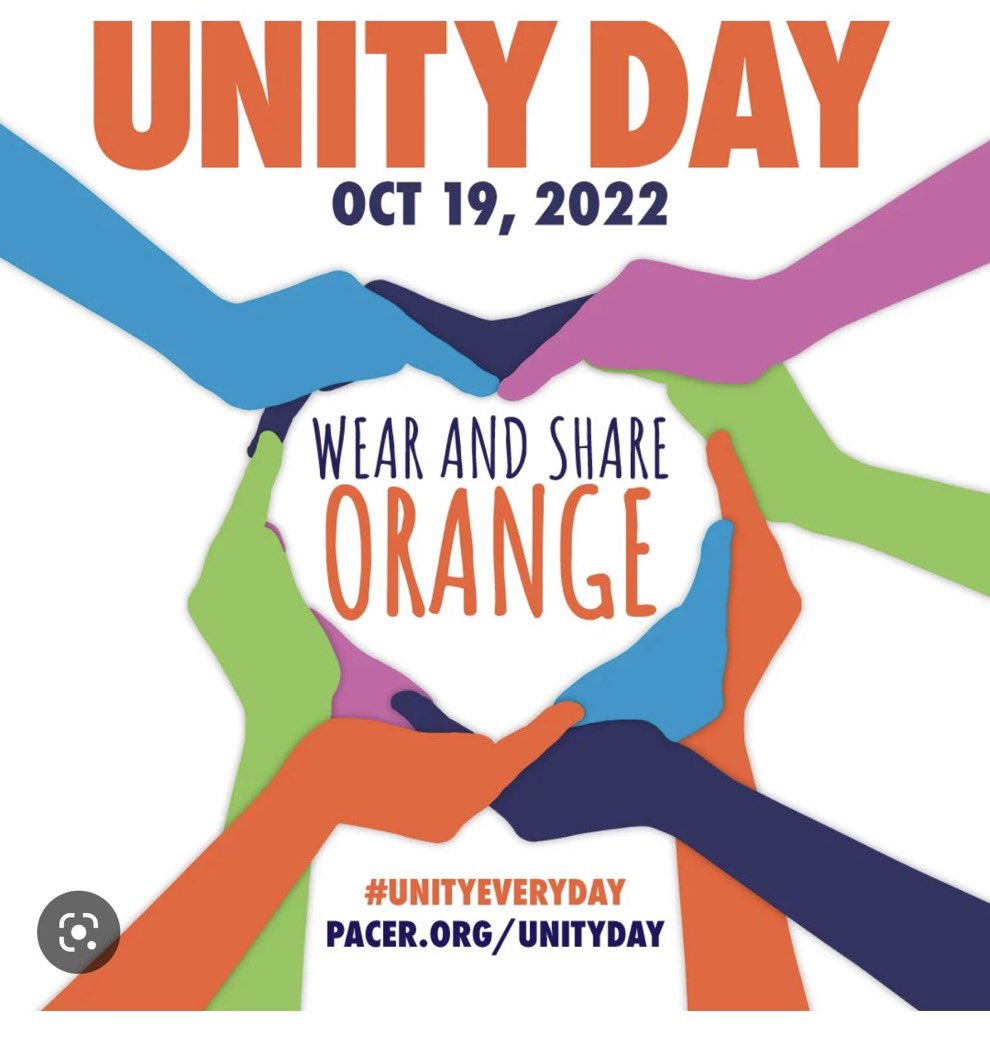 It’s Unity Day!!! If you’re wearing orange today to bring awareness to #NationalBullyingPreventionMonth share your pictures with us! Use the hashtag #JCPSUnityDay #JCPSBP #JCPSBullyBlockers #Kindness #Acceptance #Inclusion