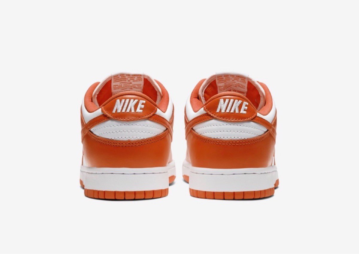 Sneakerologue's tweet photo. Un restock de la Nike Dunk Low “Syracuse” est prévue pour bientôt ! 🍊 https://t.co/JqOwOXTo82