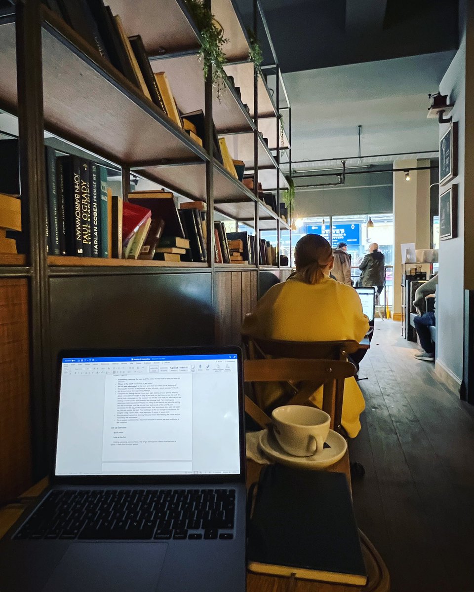Finishing my notes for tonight’s relaxation &amp; mindfulness class. Trying to write just bullet points because I’m better when I’m in the moment but I get so into it I end up writing pages of notes 🤷🏻‍♂️ I now know it’s partly adhd but it’s also enthusiasm. #adhd #Mindfulness