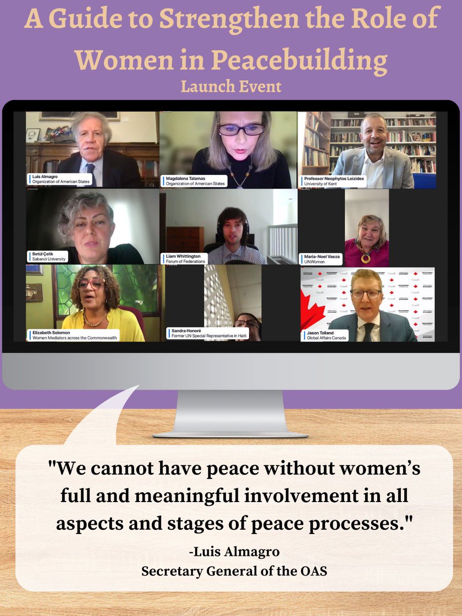 OAS Peace (@oaspeacefund) on Twitter photo A Guide to Strengthen the Role of Women in Peacebuilding: Developing Practical Negotiation Skills and Mediation Networks in the Americas <a href="/OAS_official/">OAS</a> <a href="/ForumFed/">Forum of Federations</a> <a href="/CARCatKent/">CARC at Kent</a> A Guide to Strengthen the Role of Women in Peacebuilding: Developing Practical Negotiation Skills and Mediation Networks in the Americas <a href="/OAS_official/">OAS</a> <a href="/ForumFed/">Forum of Federations</a> <a href="/CARCatKent/">CARC at Kent</a>