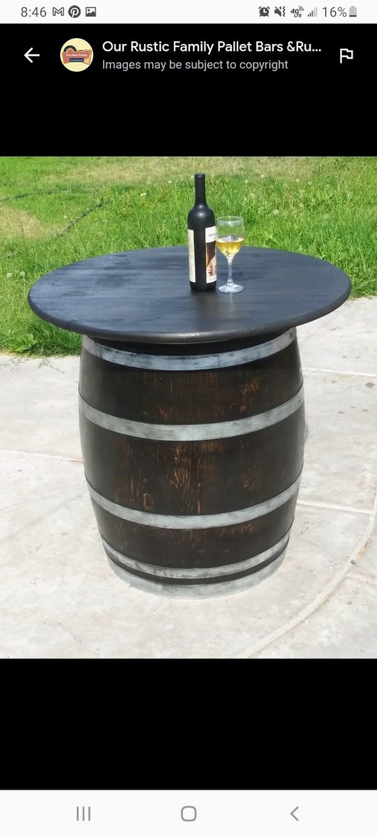 OurRusticFamily's tweet photo. Vertical Wine Barrel Table...#winemakers #winelovers #barreltables #rustic #parttime #5oclockyet https://t.co/UPKwrBJEh8